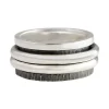Tomfoolery Silver and Oxidised Silver Spinning Ring 1 Outlet