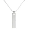 Tomfoolery Silver Bar Tag Pendant Outlet