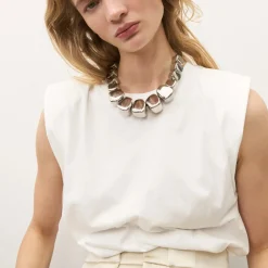 Tomfoolery Silver Big Organic Necklace Best