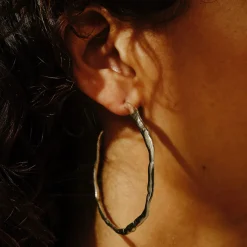 Tomfoolery Silver Carmen Hoop Earrings Sale