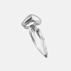 Tomfoolery Silver Clear Crystal Sharp Alien Ear Cuff Hot