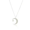 Tomfoolery Silver Crescent Moon & Star Pendant Sale