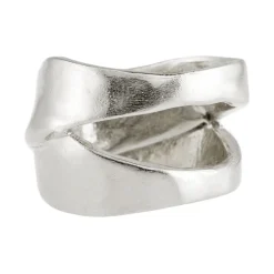 Tomfoolery Silver Crossover Ring New