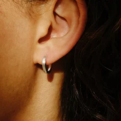 Tomfoolery Silver Fold Hoop 13mm Sale
