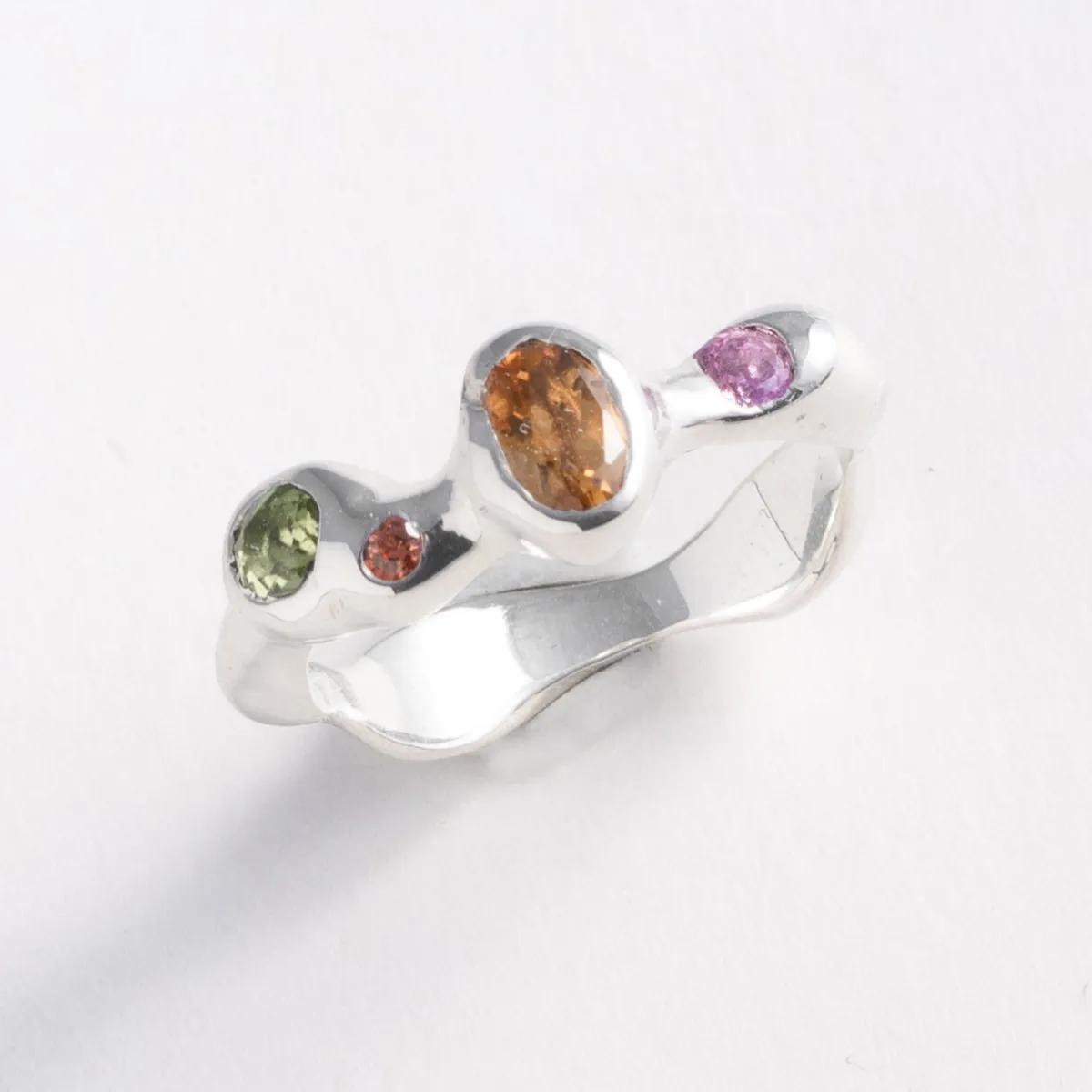 Tomfoolery Silver Gemstone Reina Ring Best