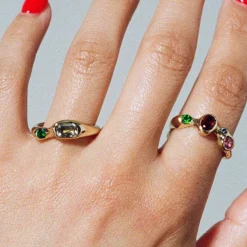 Tomfoolery Silver Gemstone Reina Ring Best