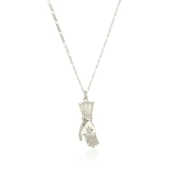 Tomfoolery Silver Hand Pendant with Diamond Sale