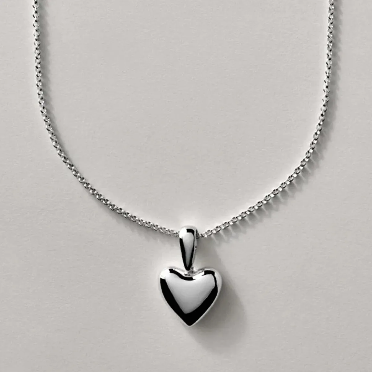 Tomfoolery Silver Heart Chain Necklace Sale