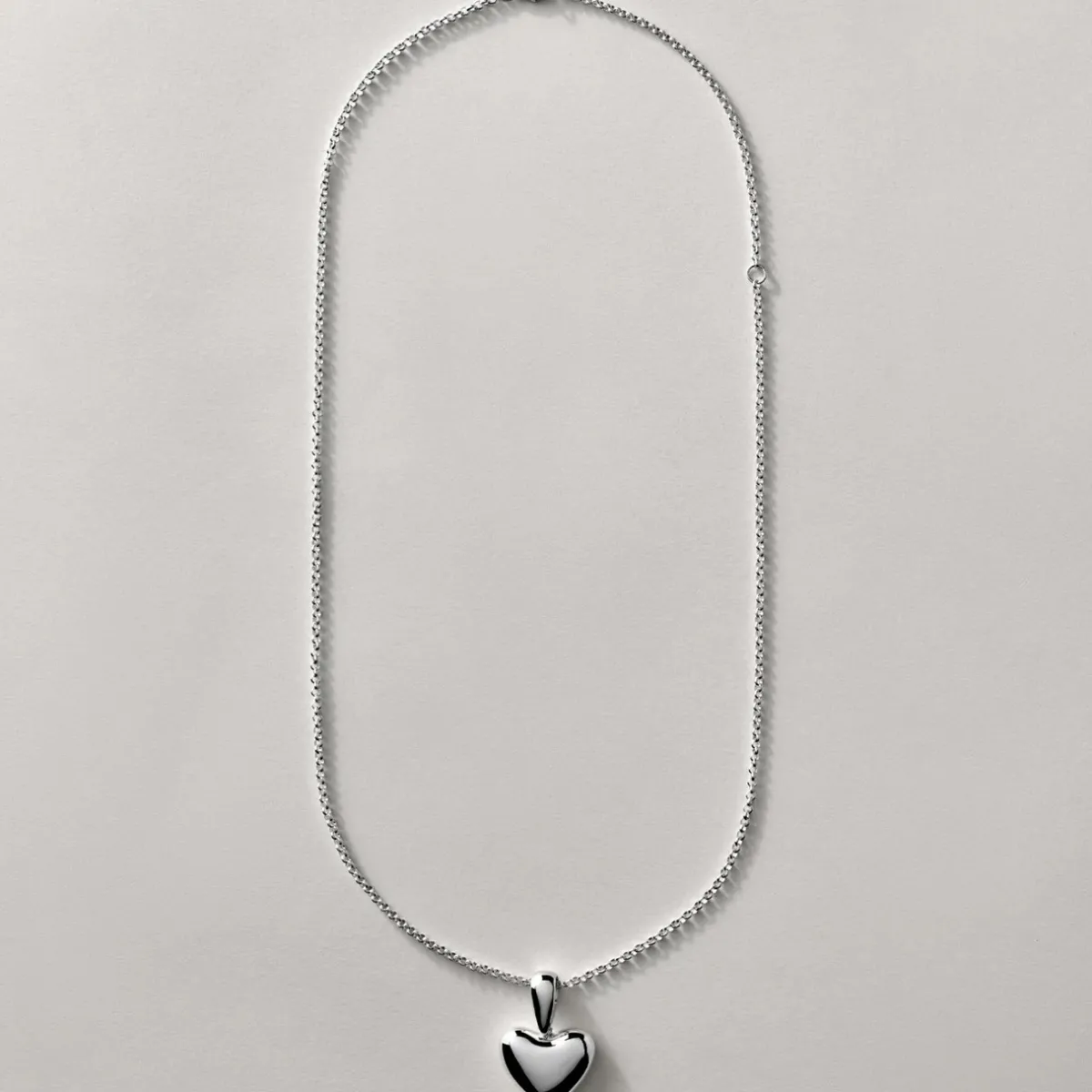 Tomfoolery Silver Heart Chain Necklace Sale