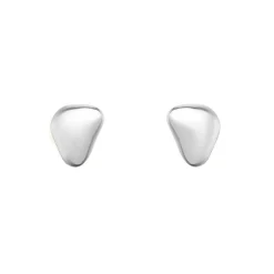 Tomfoolery Silver Large Pebble Studs Fashion