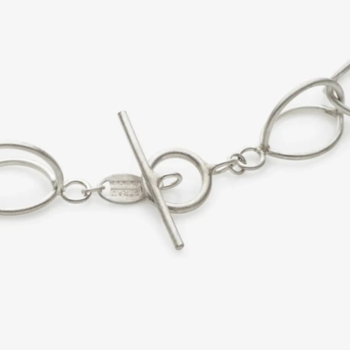 Tomfoolery Silver Lily Chain Link Necklace Sale