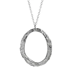 Tomfoolery Silver London Plane Hoop Necklace Online