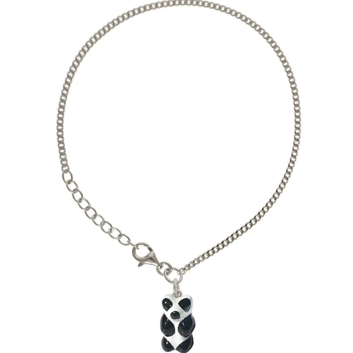 Tomfoolery Silver Mini Panda Gummy Bear Bracelet Hot