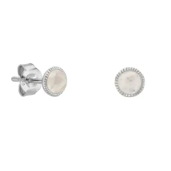 Tomfoolery Silver Moonstone Studs Hot