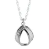 Tomfoolery Silver Oak Pear Shaped Pendant Fashion