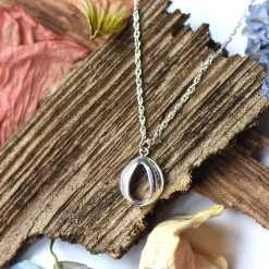 Tomfoolery Silver Oak Pear Shaped Pendant Fashion
