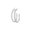 Tomfoolery Silver Ocean Hoops Sale