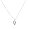 Tomfoolery Silver Ocean Necklace with Grey Sapphire Hot