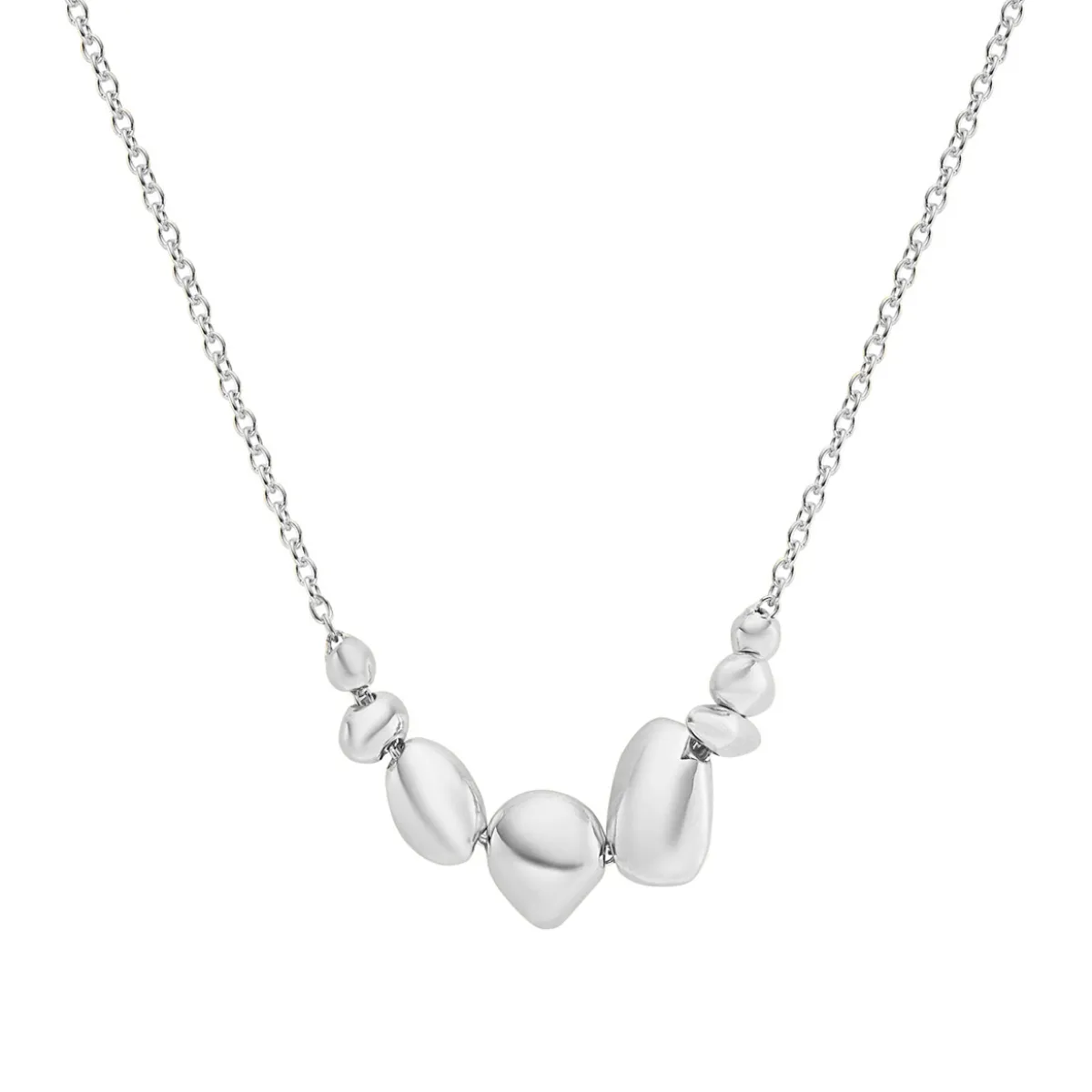 Tomfoolery Silver Pebble Balance Necklace Best