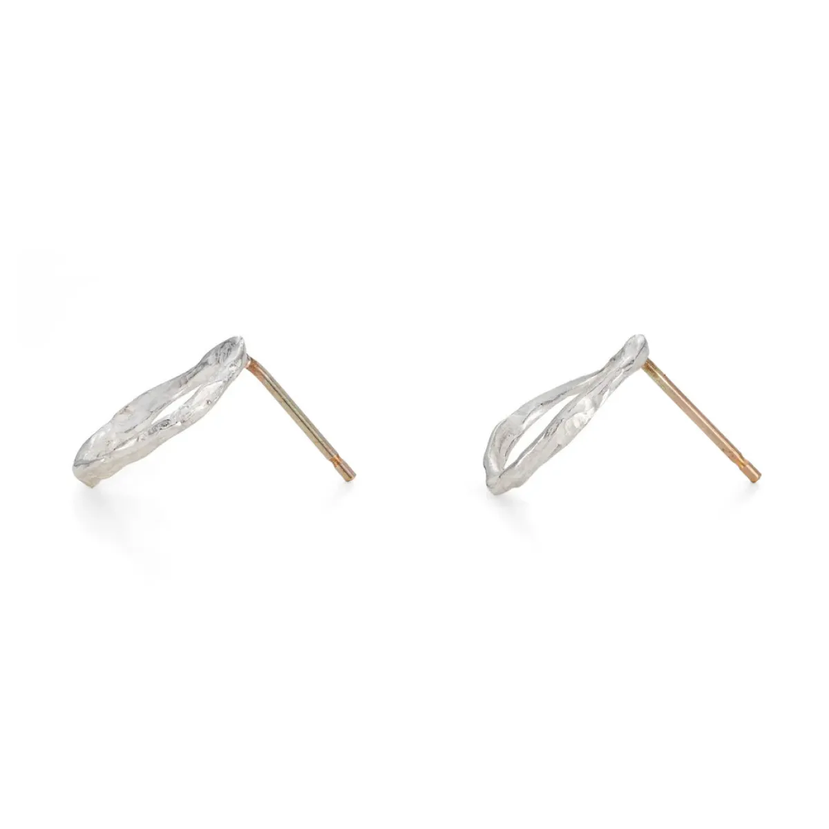 Tomfoolery Silver Pebble Circle Studs Best