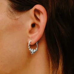 Tomfoolery Silver Pebble Hoops Best