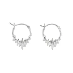 Tomfoolery Silver Pebble Hoops Best