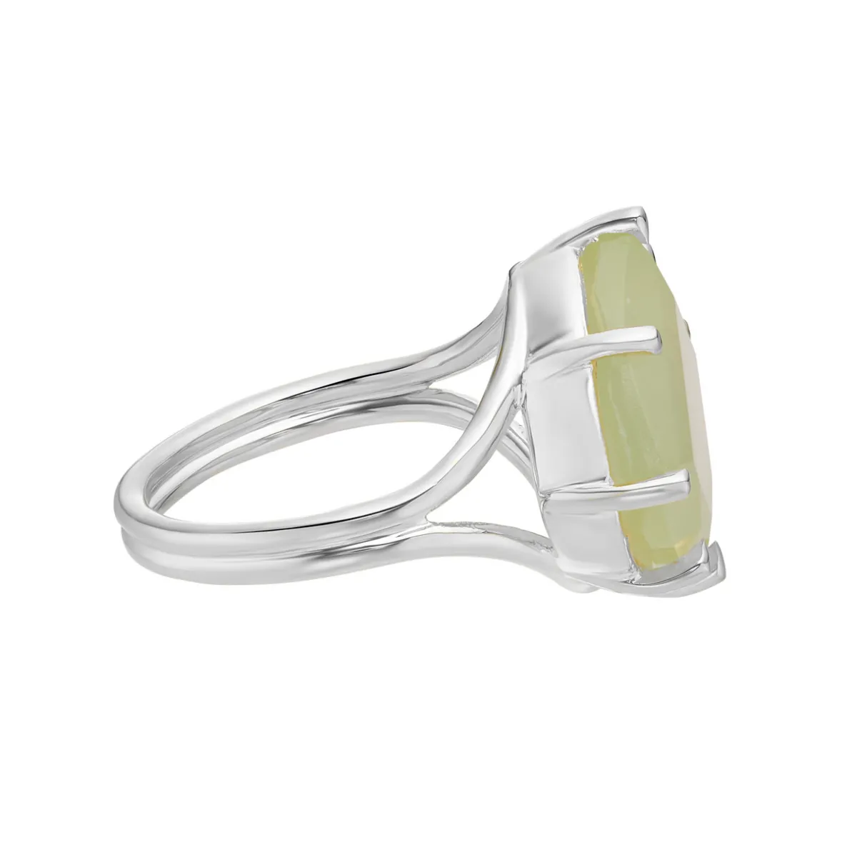 Tomfoolery Silver Pebble Prehnite Ring Sale