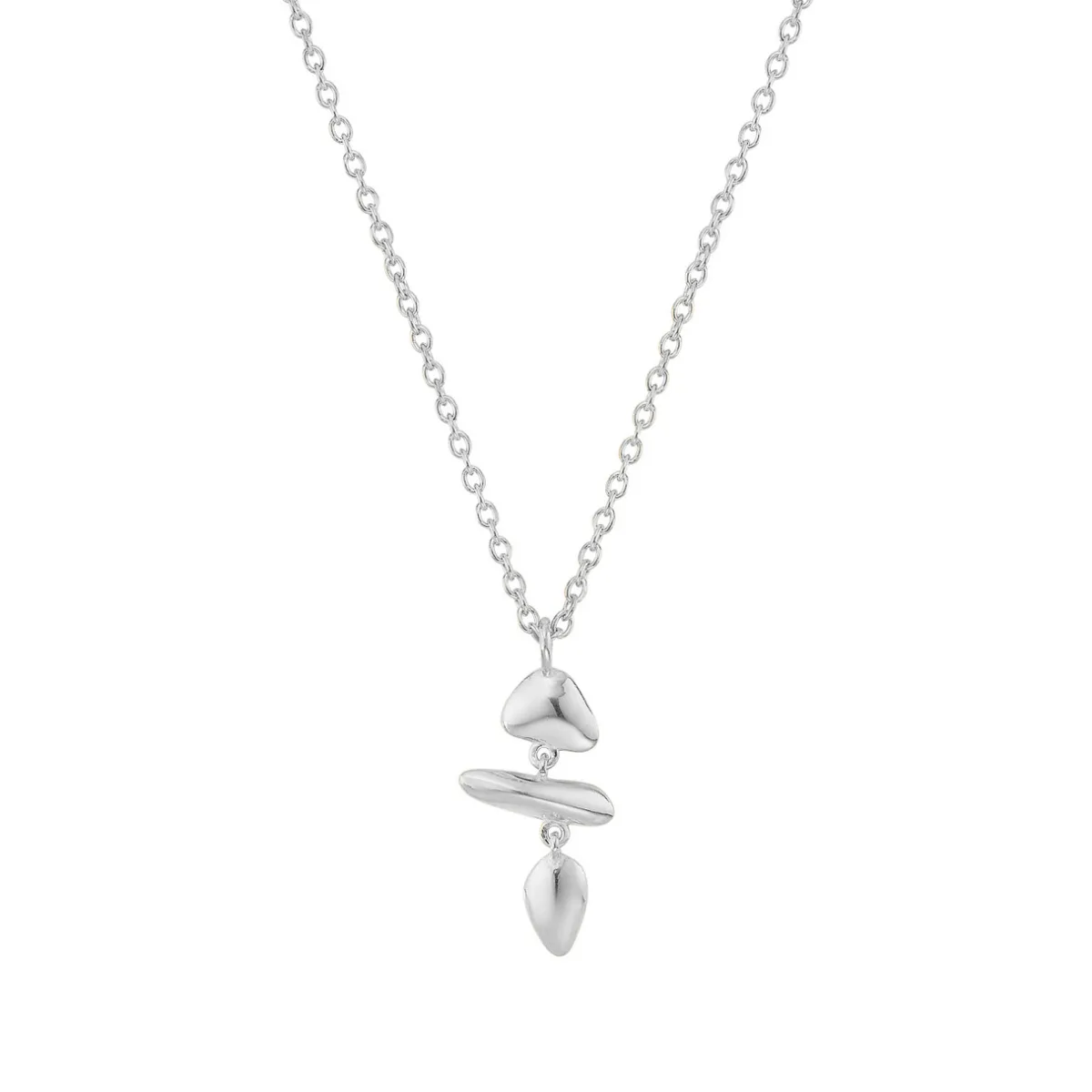 Tomfoolery Silver Pebble Trio Pendant Sale