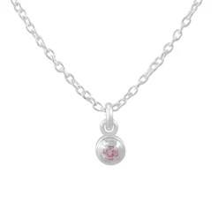Tomfoolery Silver Petite Round Gem Pendant Sale