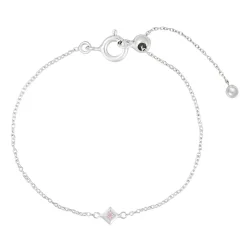 Tomfoolery Silver Petite Square Gem Bracelet Discount