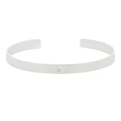 Tomfoolery Silver Princess Cut Gemstone Cuff Online