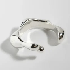 Tomfoolery Silver Sculptural Brancusi Cuff Sale