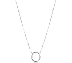 Tomfoolery Silver Swirl Necklace Hot
