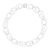 Tomfoolery Silver Tenderly Double Oval Chain Link Necklace Outlet