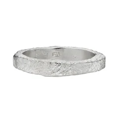 Tomfoolery Silver Textured Band Outlet