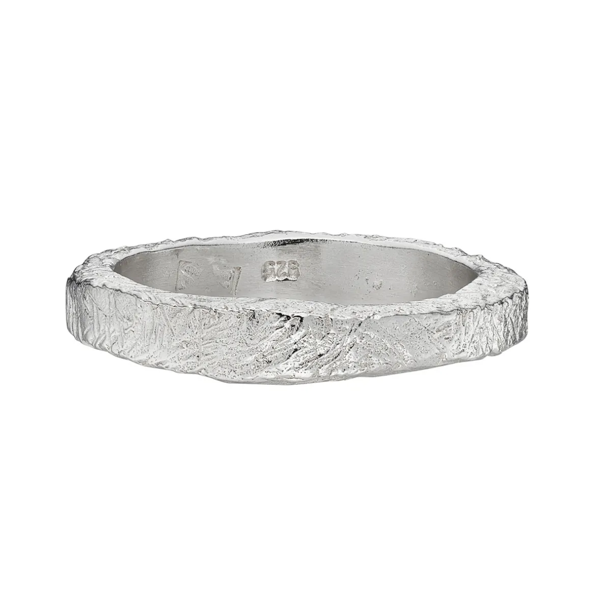 Tomfoolery Silver Textured Band Outlet
