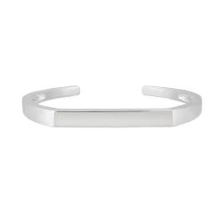 Tomfoolery Silver Wide Flat Top Cuff Outlet