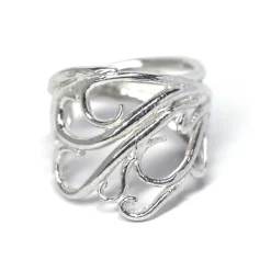 Tomfoolery Silver Wide Kelp Ring Outlet