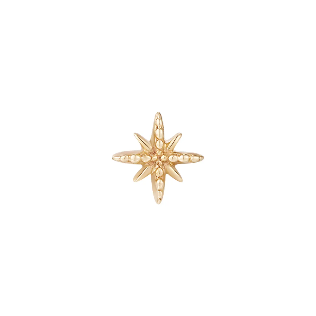 Tomfoolery Single Milgrain Star Stud Hot