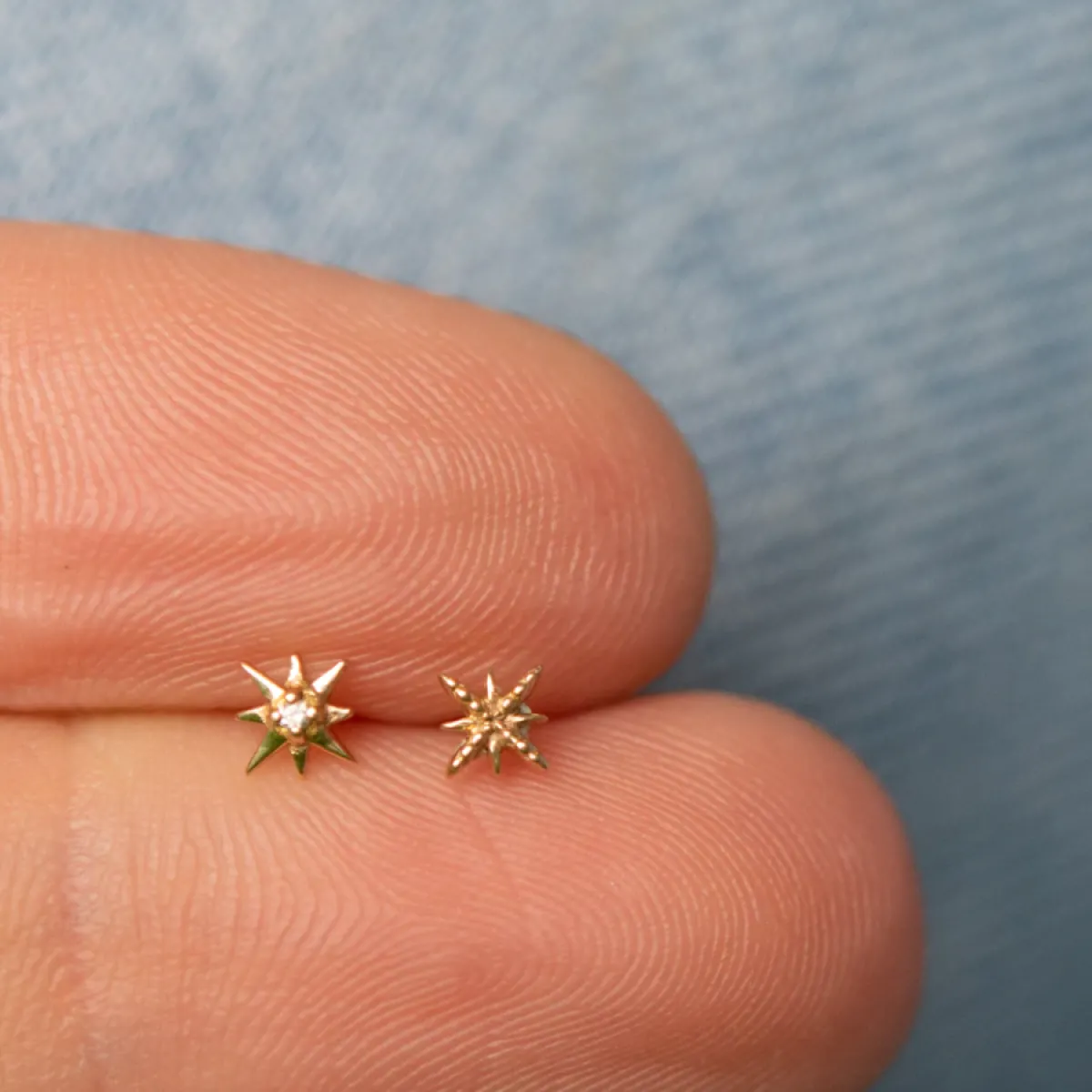 Tomfoolery Single Milgrain Star Stud Hot
