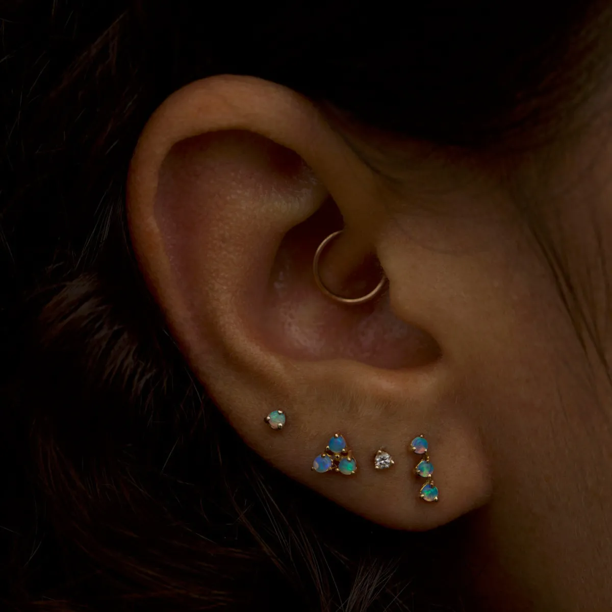 Tomfoolery Single Mini Opal Stud Earring Online