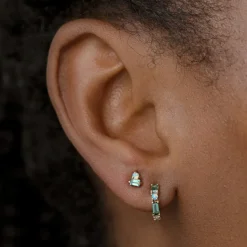 Tomfoolery Single Pillar Hoop Fashion