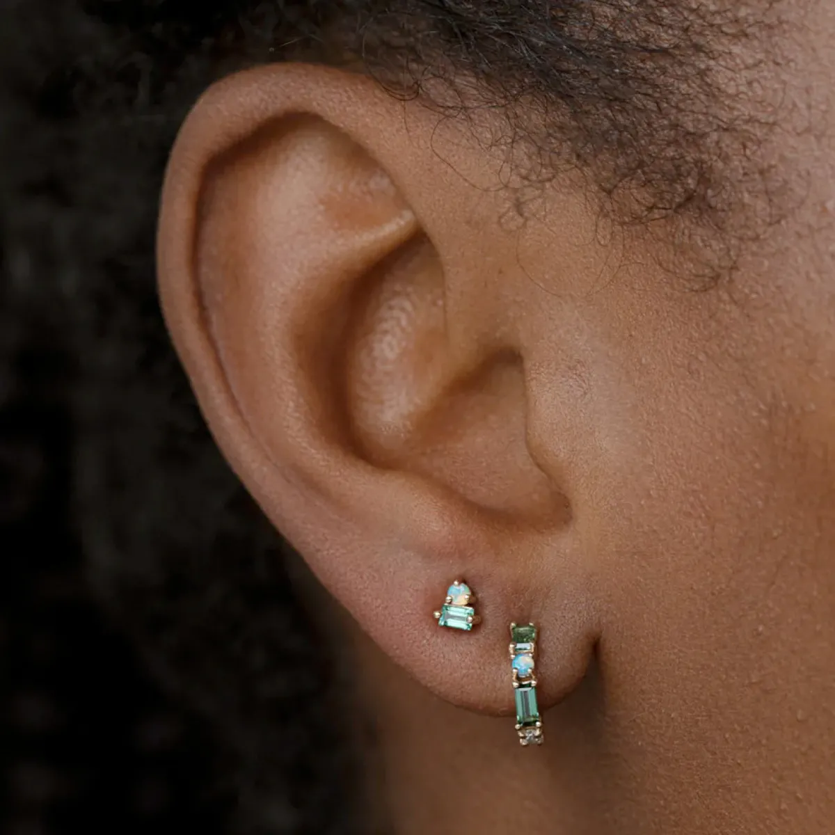 Tomfoolery Single Pillar Hoop Fashion