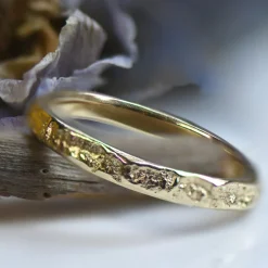 Tomfoolery Skinny Hawthorne Ring in 9ct Yellow Gold Clearance