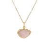 Tomfoolery Small Irregular Morganite Pendant Clearance