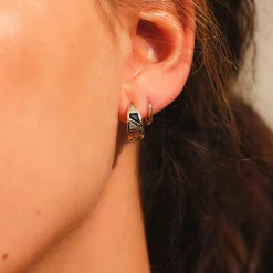 Tomfoolery Small Pastel Gemstone Tableau Hoops New