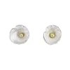 Tomfoolery Small Silver and 18ct Yellow Gold Acorn Cup Studs Hot