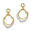 Tomfoolery Solanales Gold Crystal Orbit Drop Earrings Fashion