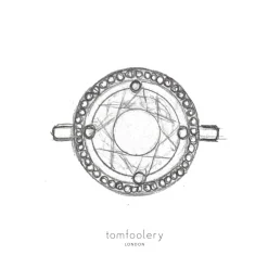 Tomfoolery Solar Eclipse Art Ring Clearance