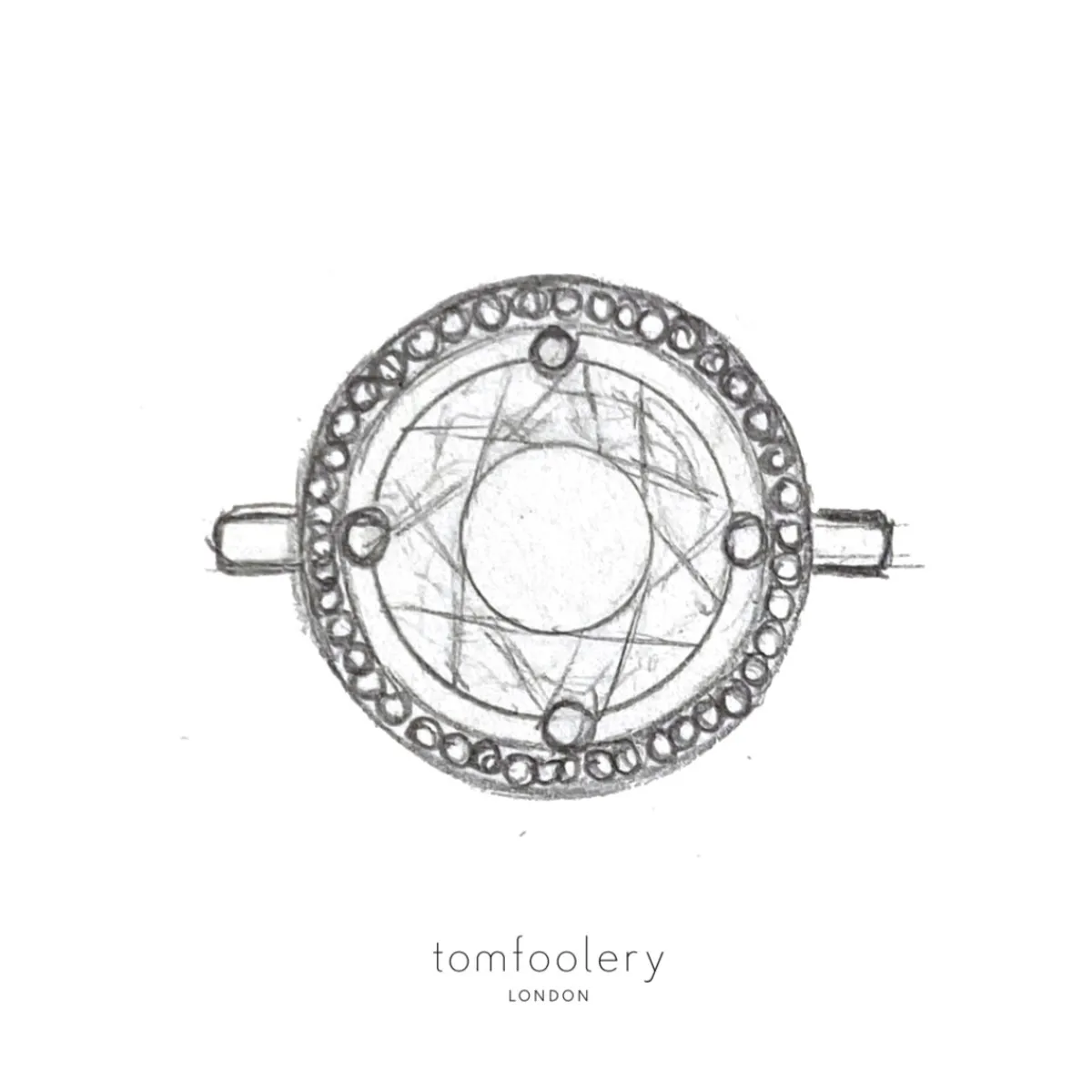 Tomfoolery Solar Eclipse Art Ring Clearance
